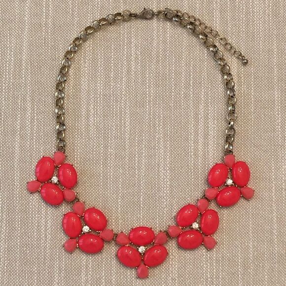 Jewelry - Acetate Statement Necklace | Neon Pink | 18” Adjustable